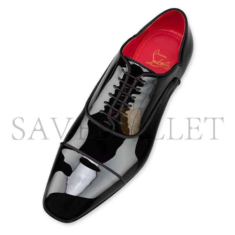 Ch**an louboutin greggy chickoxfords patent calf leather black men 3220753j323